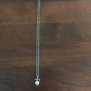 Owl charm necklace